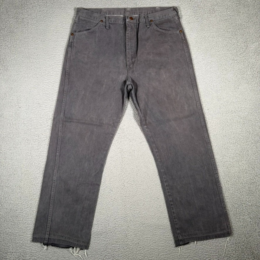Vintage Wrangler Jeans Mens 34x29 Gray Vintage 13MWZ Cowboy Cut Denim Preppy
